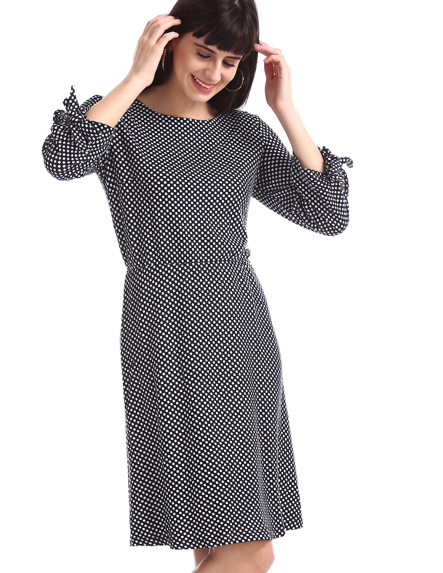 U.S. Polo Assn. Women Casual Wear Printed Dress